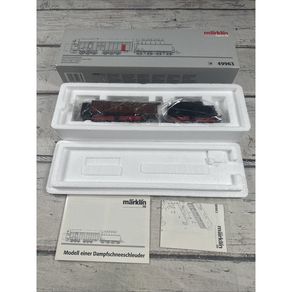 Märklin H0 49963 DRG Rotary Snow Plow Digital Sound Working Model NIB Rare